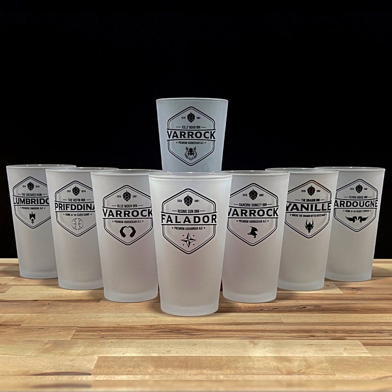 OSRS Pint Glass Set Runescape Pint Glass Set OSRS Pubs Pint Etsy
