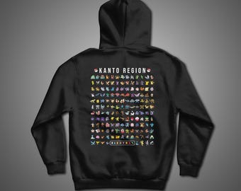 Kanto 151 Hoodie, Generation 1 Hoodie, 151 Hoodie