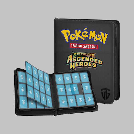 trading card binder 12 pocket Card Guardian – 12 Pocket Premium Binder With Zipper For 480 Cards – Side Loading Pockets For Trading Card Games TCG (Black)