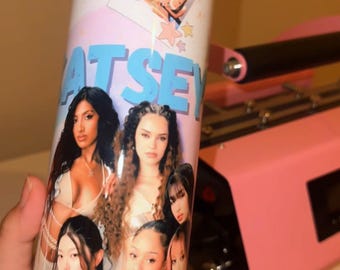 Katseye, Stainless Steel Tumbler, 20oz, Personalized, Kpop