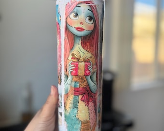 Stainless Steel Tumbler, 20oz Nighmare before Christmas, Jack and sally, Disney