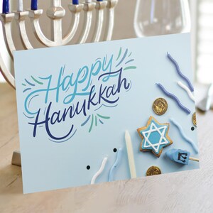 Happy Hanukkah Card Digital Printable Downloadable - Etsy