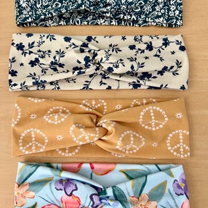 Twist Knot Stretchy Headbands for Women and Teens