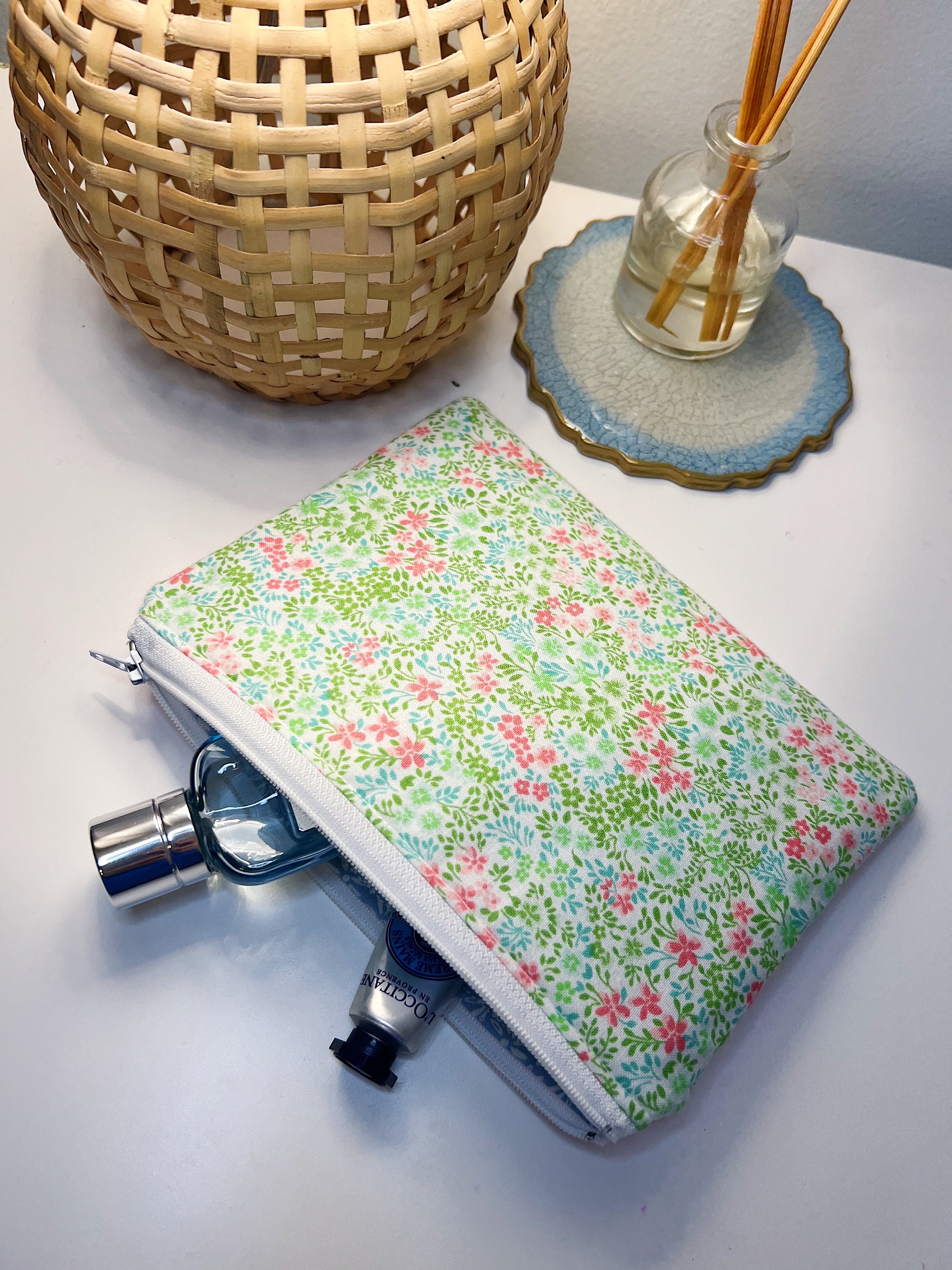 Zipper Coin Pouches Handmade Wallets Floral Zipper Pouch Etsy