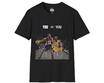 YOU vs YOU Kobe Bryant T-Shirt Iconic Mamba Mentality Basketball Graphic Tee