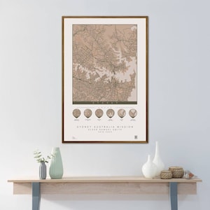 Gerahmte Personalisierte LDS Mission Poster Karte mit Bereichen | Gesprächsstarter | Benutzerdefinierte dekorative Kunst für Mormonen Rückgaben Missionar