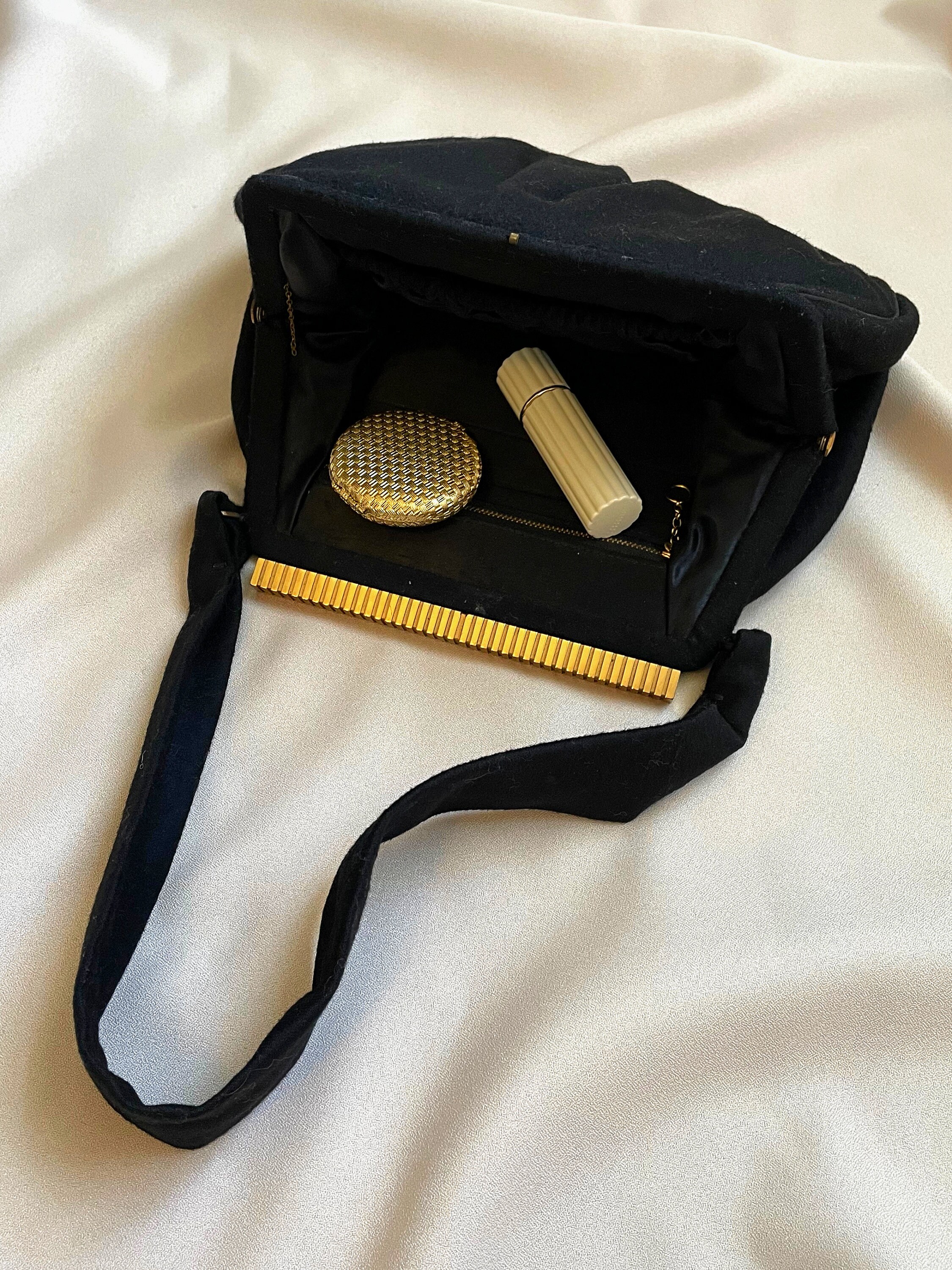 'Claudia' Cotton Bag Navy