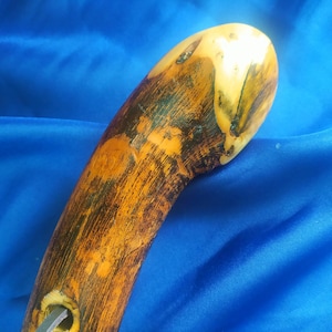 Brand new root flamed scorched hiking pole walking stick UK seller