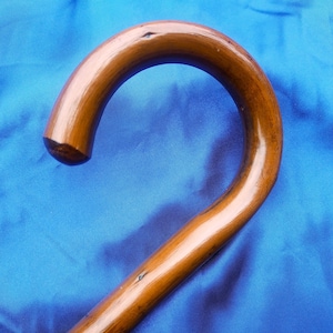 Brand new wooden ashwood crook gentleman handle walking stick cane UK seller