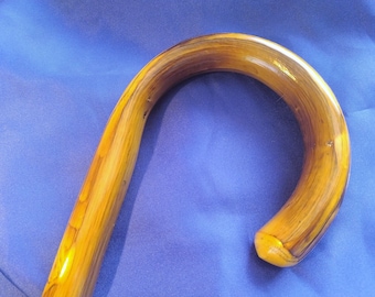 Brand new wooden ashwood crook gentleman handle walking stick cane UK seller