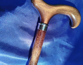 Brand new grey wooden derby cane handle walking stick cane UK seller