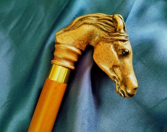 Our best quality horse handle wooden walking stick cane UK seller