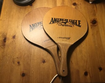 Lot De 3 Raquettes De Tennis Anciennes - Déco Vintage Authentique