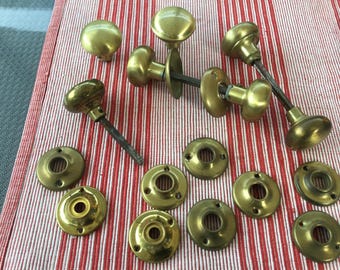 Vintage brass door knobs