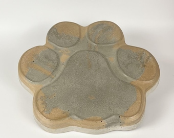 Arte de jardín, Huellas de patas, Sin pintar, Hormigón macizo, Recuerdos de mascotas, Regalo personal, Regalo para amantes de las mascotas, Navidad para todos