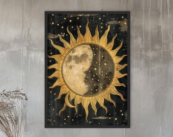 Spiritual sun wall art celestial home decor celestial design radiant celestial sun radiant celestial sun Modern spiritual decor