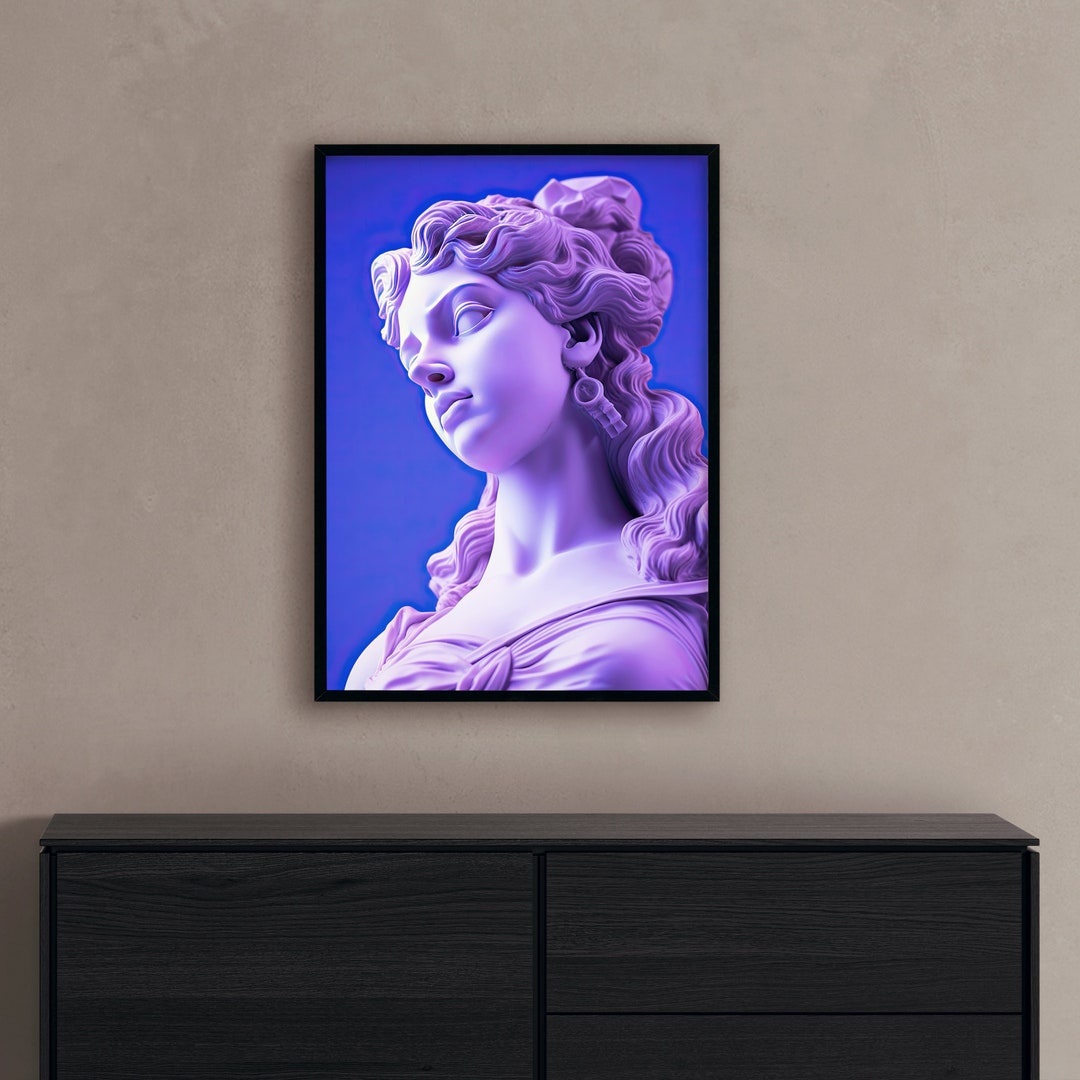 Statue of Venus Painting Greek God Wall Art Greek Mythology Etsy
