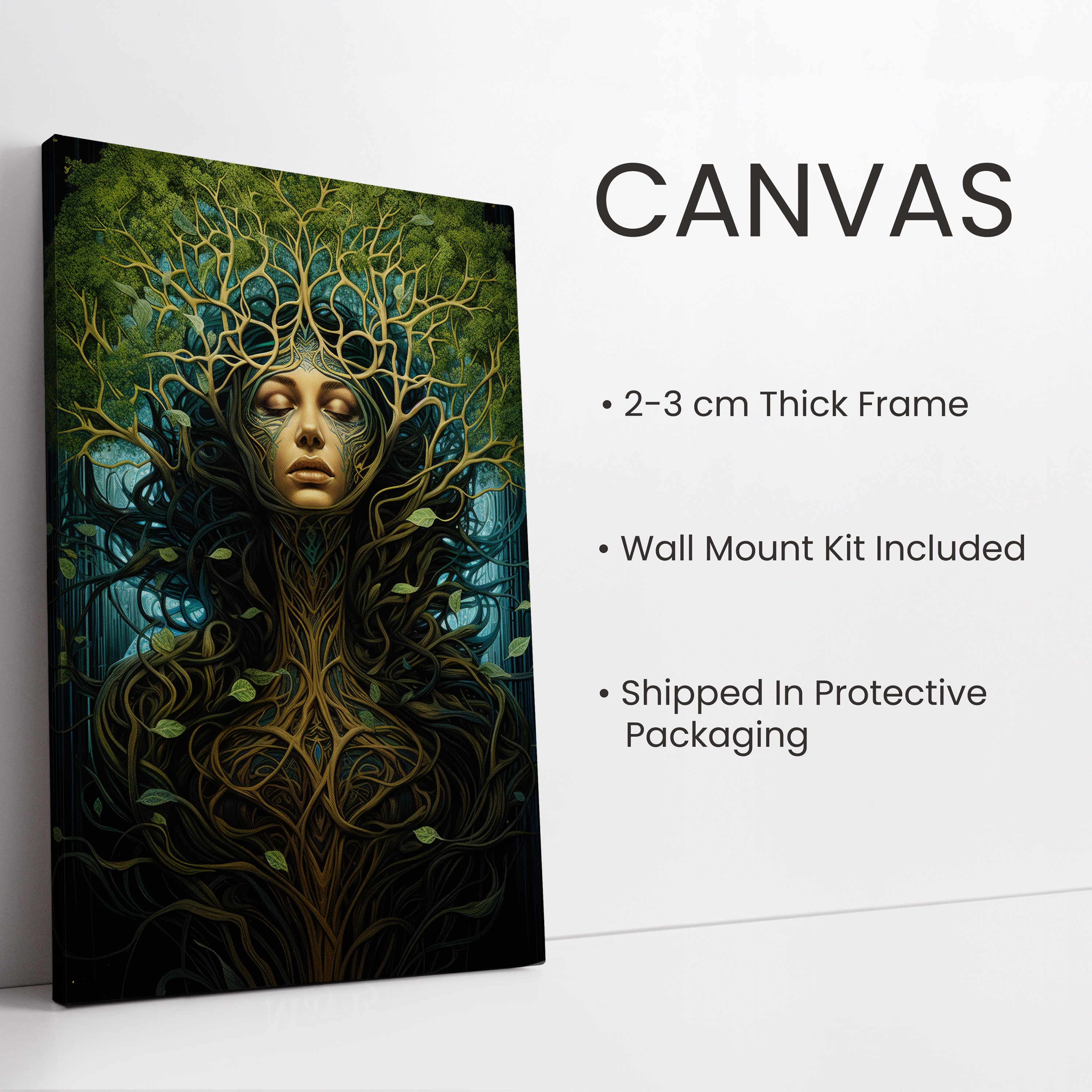 Mother Nature Wall Art Goddess of Nature Mother Earth Nature - Etsy