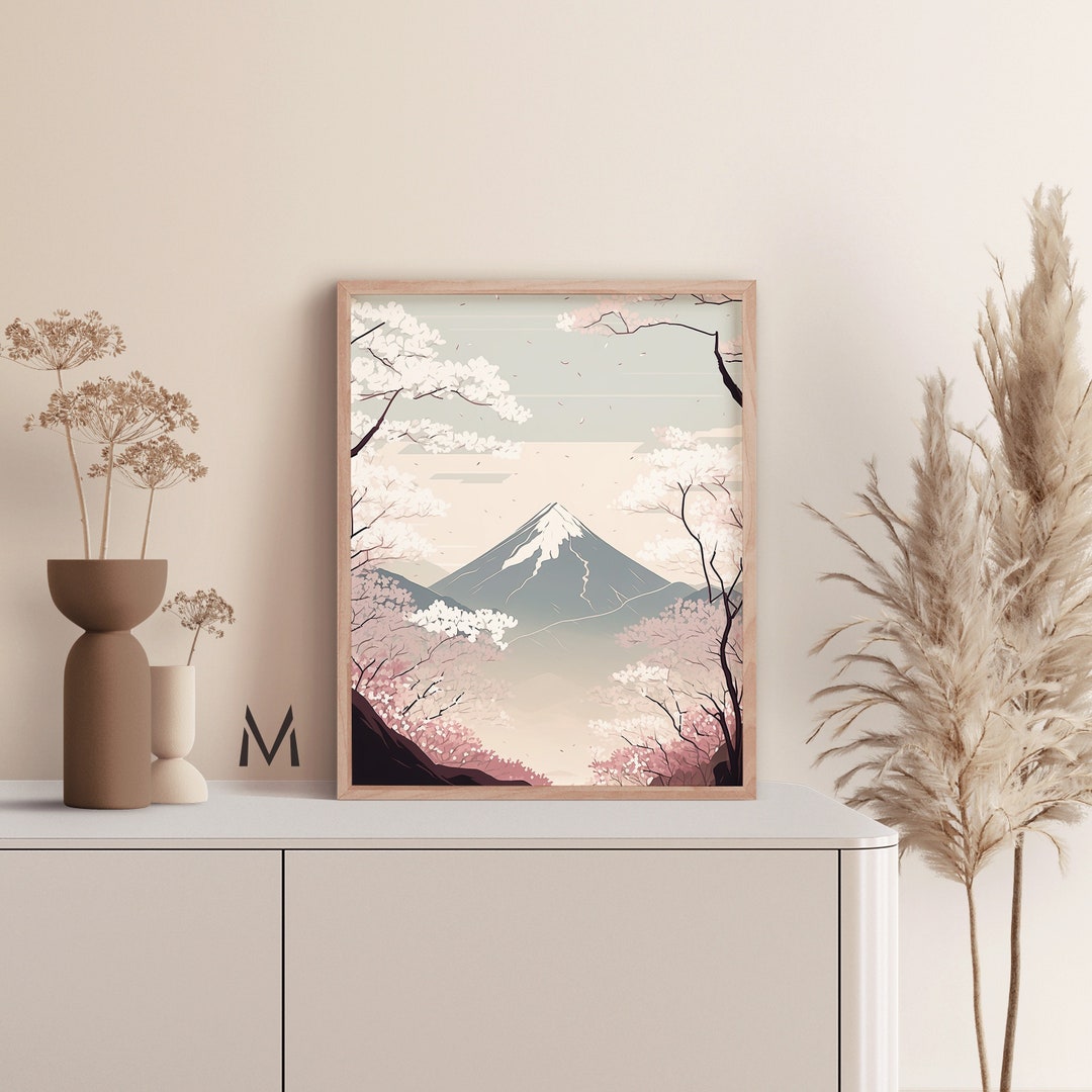 Japanese Landscape Art ,minimalist Landscape Painting Zen Landscape Art