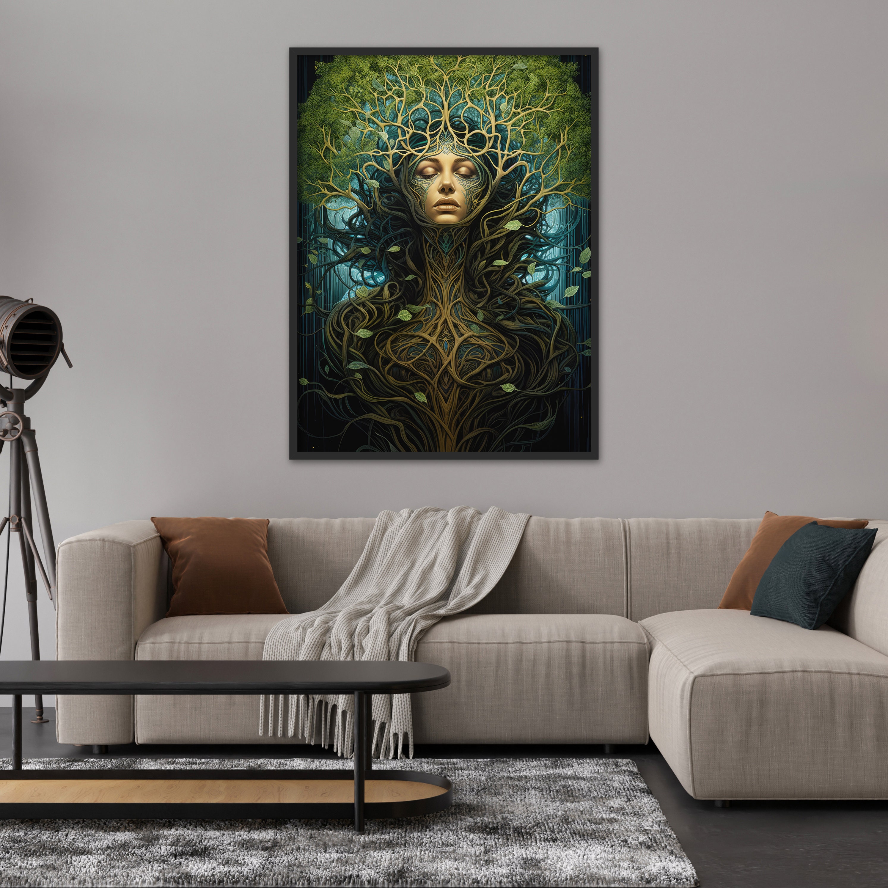 Mother Nature Wall Art Goddess of Nature Mother Earth Nature - Etsy
