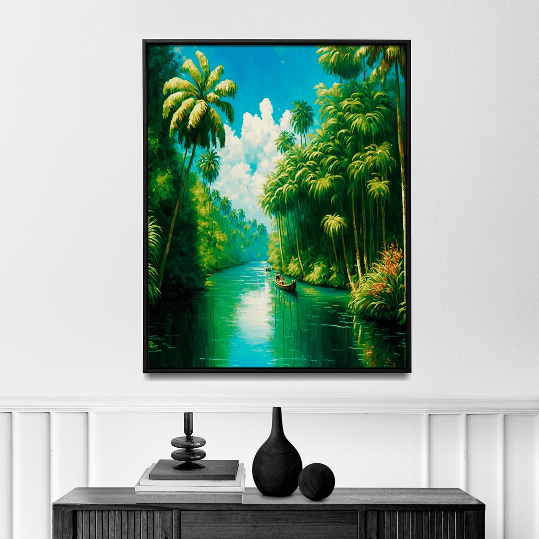 Tropical Rainforest Wall Art Tropical Rainforest Print for Home