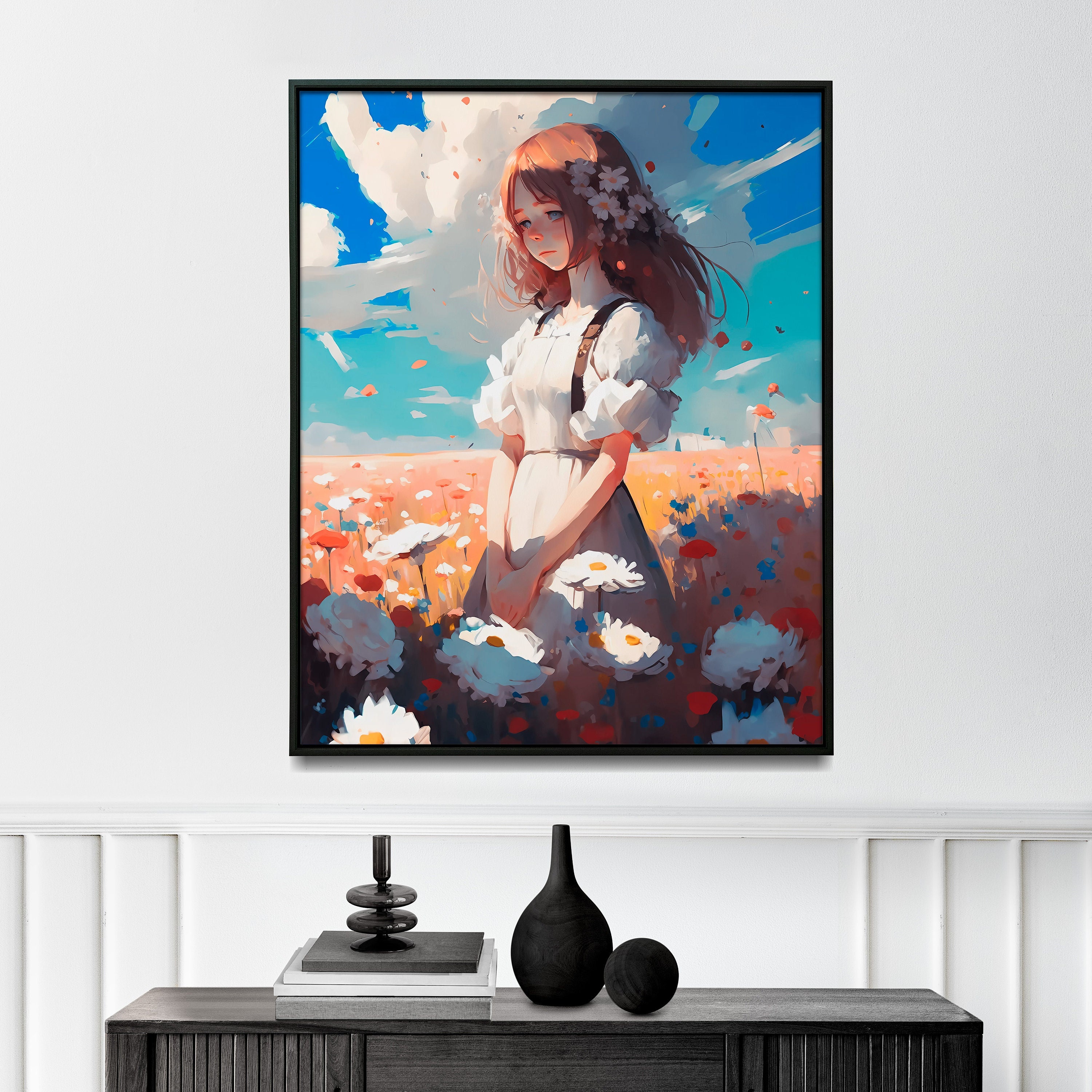 Help Me - Sad Anime Girl Art Board Print for Sale by LEVANKOV Items