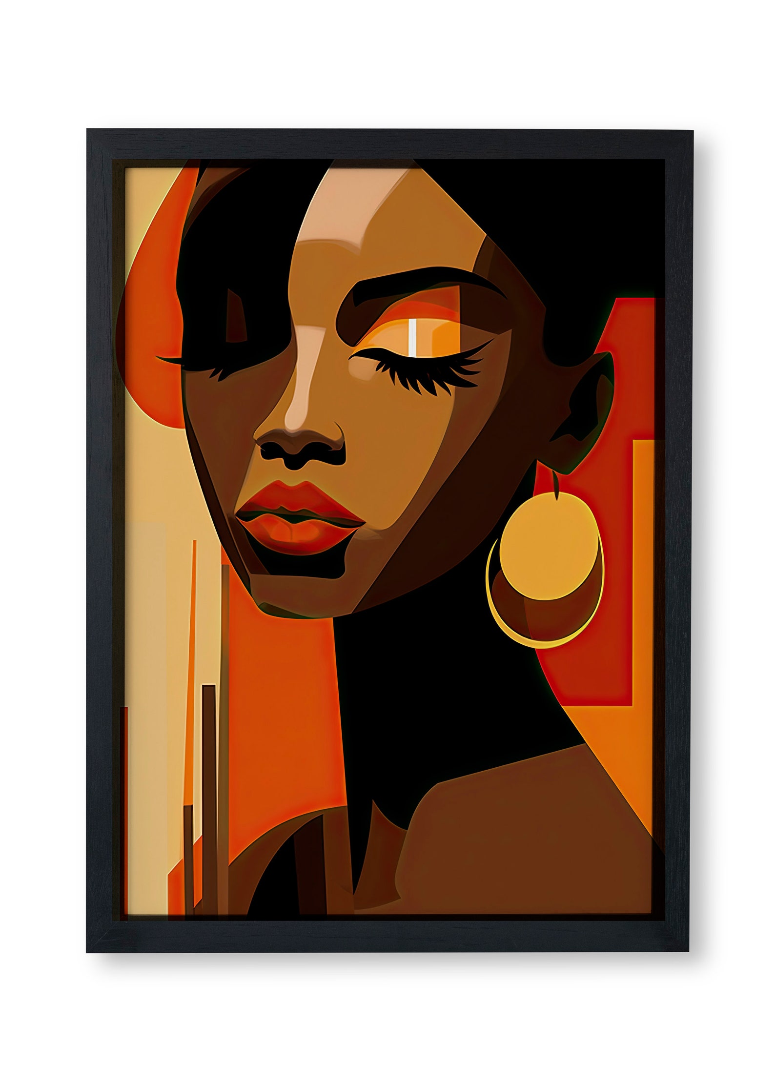 African Woman Wall Art Afrocentric Wall Decor African Art Etsy