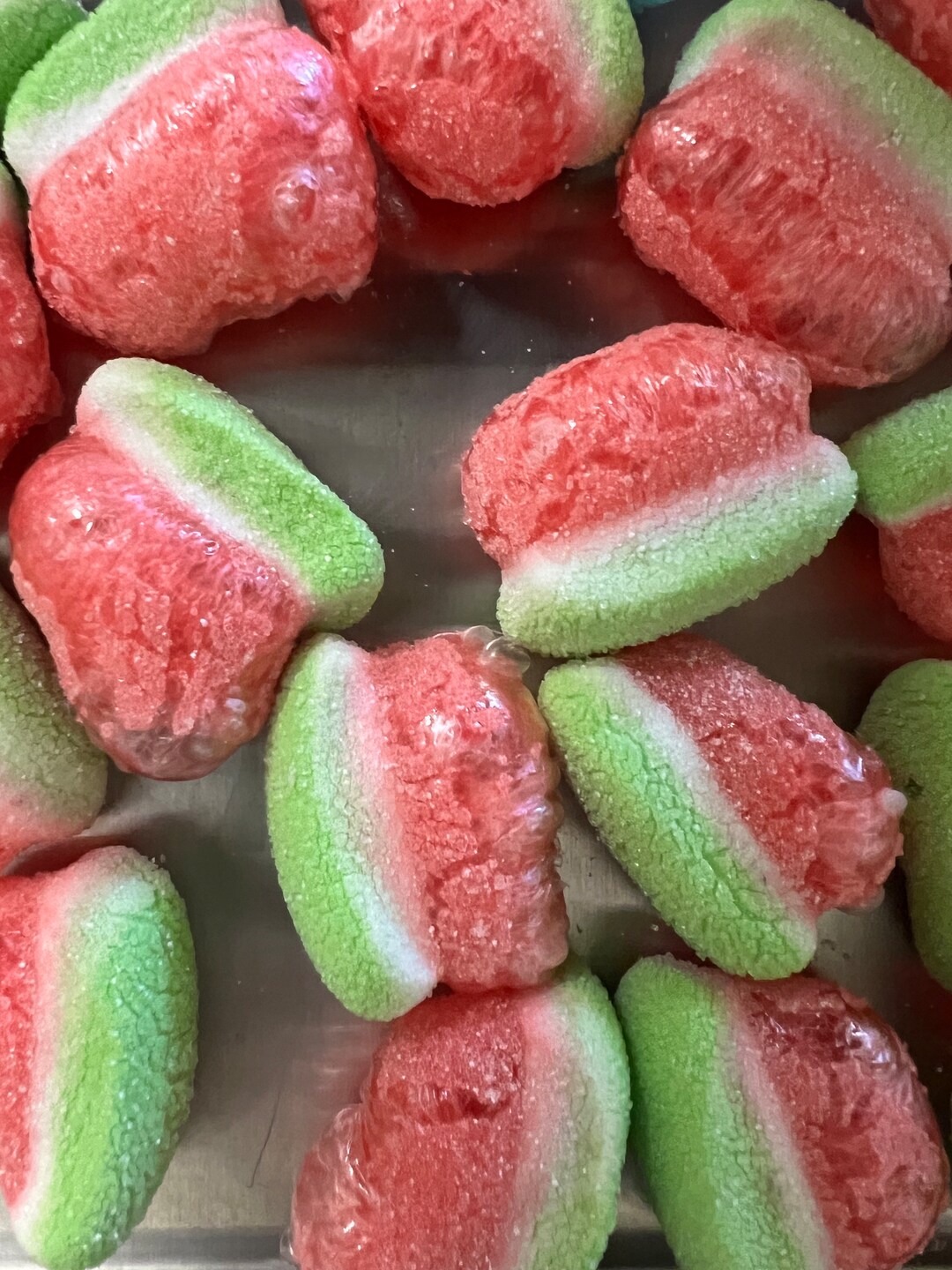 Freeze Dried Candy Gummy Sour Watermelons Etsy