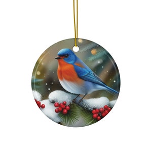Blue Bird Ceramic Ornaments