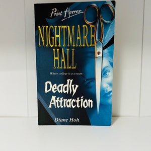 Point Horror Nighmare Hall - Deadly Attraction  By Diane Hoh 1991 Vintage Teen Horror Book Scholastic - Halloween Book
