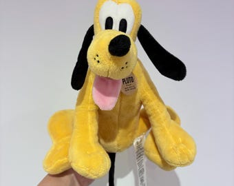 Pluto der Hund Vintage weiches flauschiges Stofftier Disney Stofftier | Micky Maus aus der Disneywelt