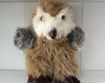 フォークマニス フクロウのハンドパペット ぬいぐるみ - Etsy 日本
