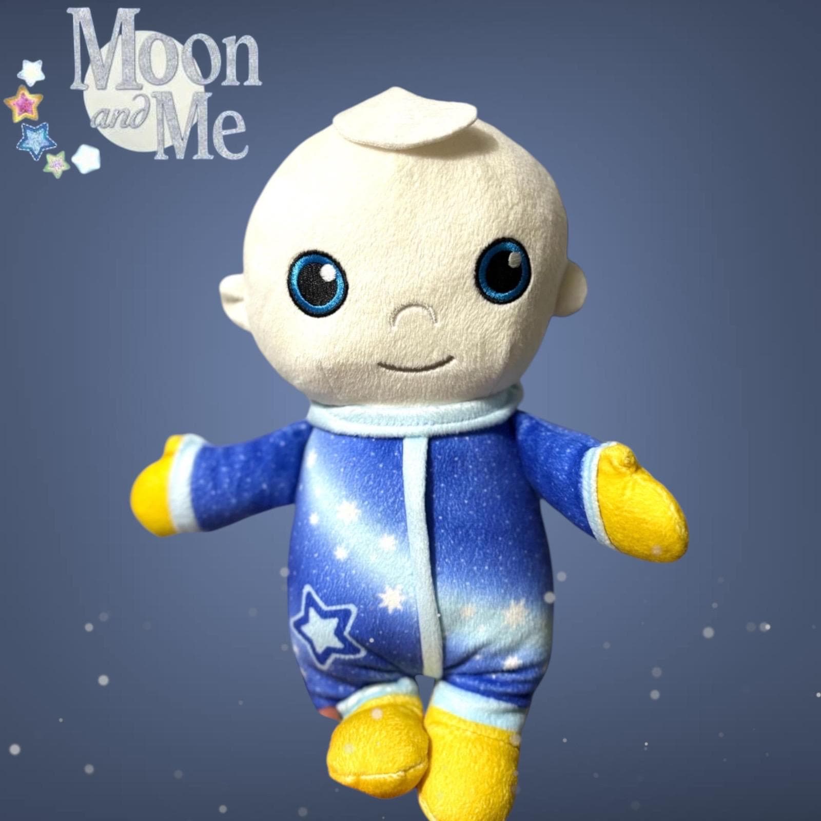 Moonbaby Medium Talking Moon Baby With Changeable Batteries Soft Toy Moon