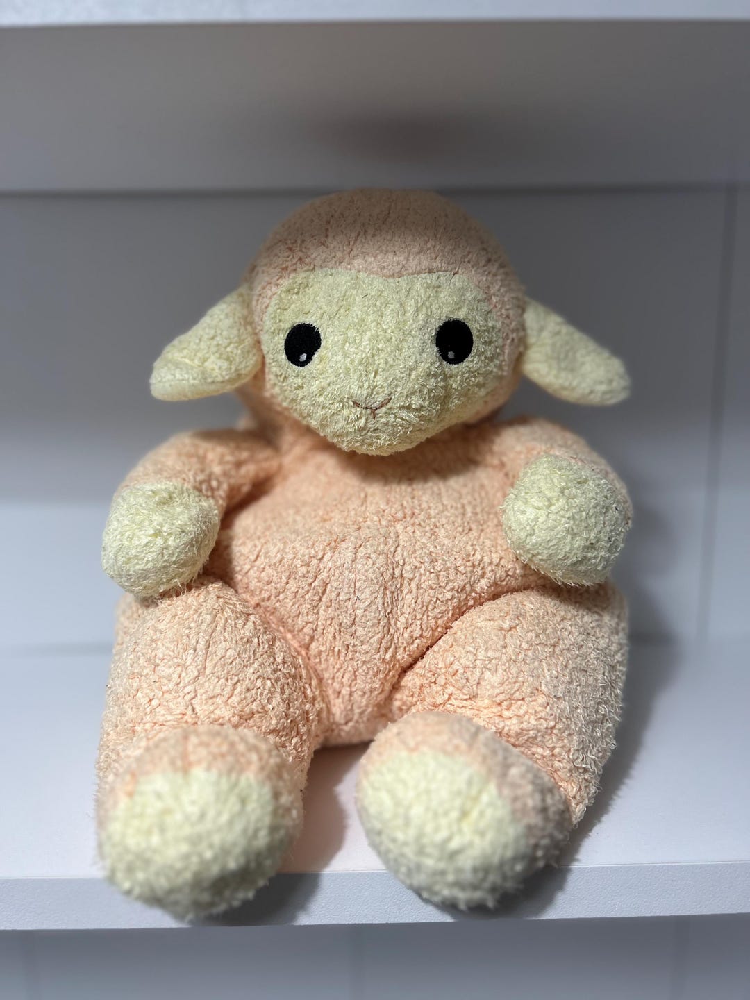 TY Pastel Baby Lamb Pillow Pals Rattle Plush Pillow Pals 12 Retired ...