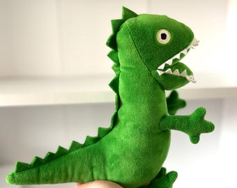 Vintage 2003 George's Dinosaur Peppa Pig Plush Soft Toy - Main Image