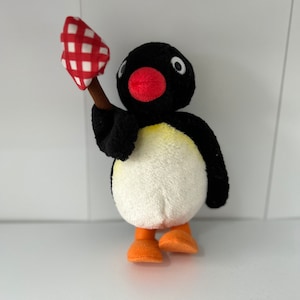 Small Pingu Plush Soft Toy Vintage 1991 Childrens TV BBC Character l Collectables Retro Toy