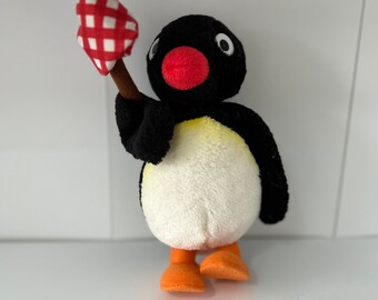 Small Pingu Plush Soft Toy Vintage 1991 Childrens TV BBC Character l Collectables Retro Toy