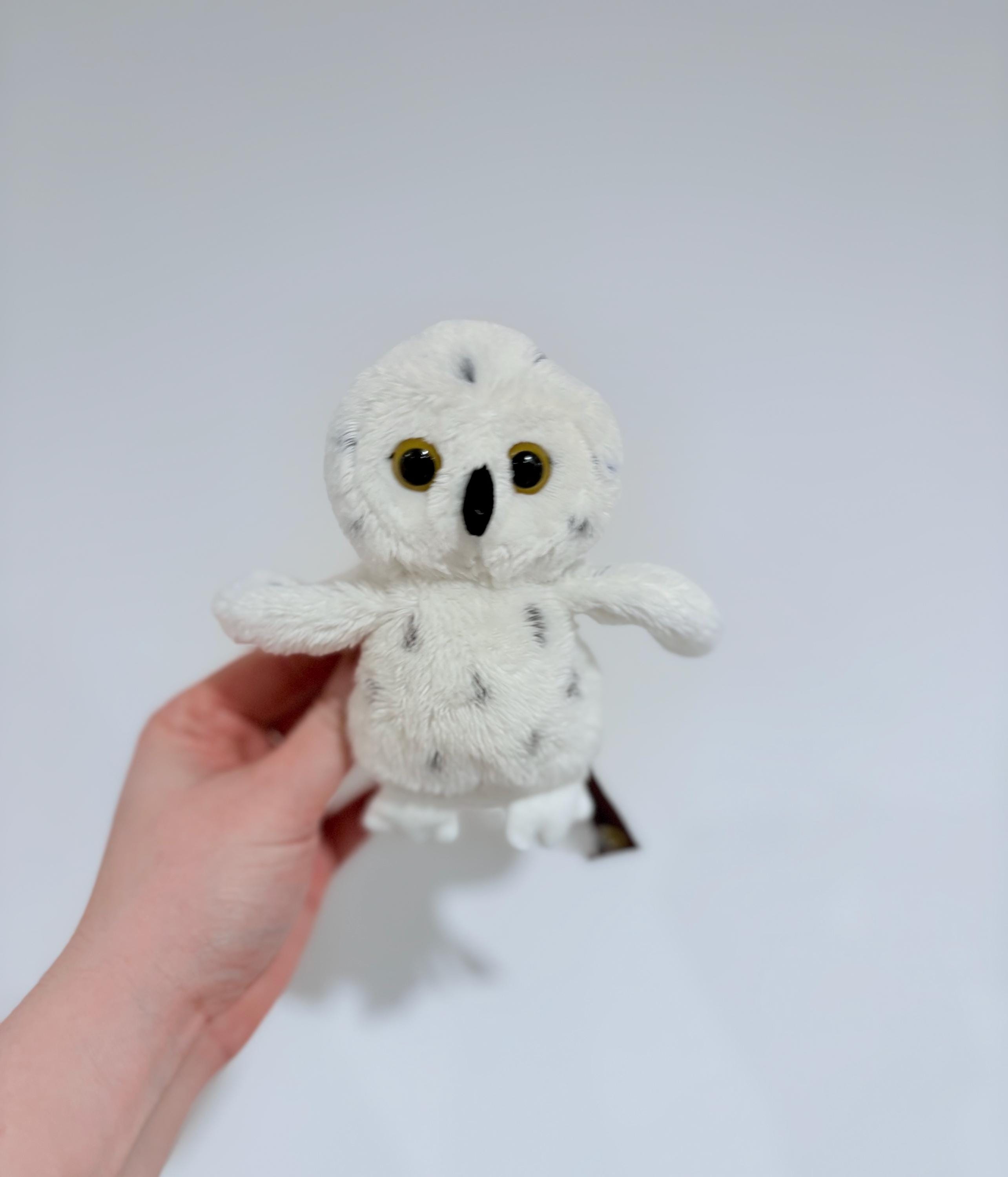 Little white snowy owl Suma collection | Vintage bird plush soft toy