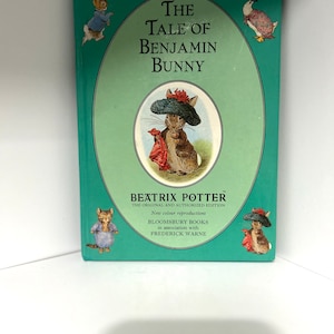 Beatrix Potter El Cuento De Benjamin Bunny Imagen Libro Para Niños Vintage -