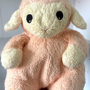 TY Pastel Baby Lamb Pillow Pals Rattle Plush Pillow Pals 12” Retired ...