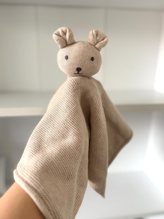 Baby Girls Boys Beige Baby Comforter Teddy Bear Blankie Gender