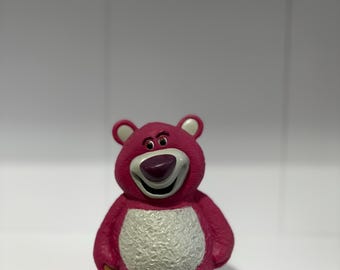 Lotso The Strawberry Bear Disney store medium plastic figure toy From Toy Story 3 | Pixar animation rare character