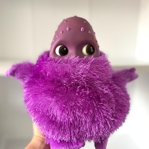 Big Purple Zumbah boohbah plush soft toy 2003 beanie with moving eyes rare | Vintage CBeebies baby children’s tv character