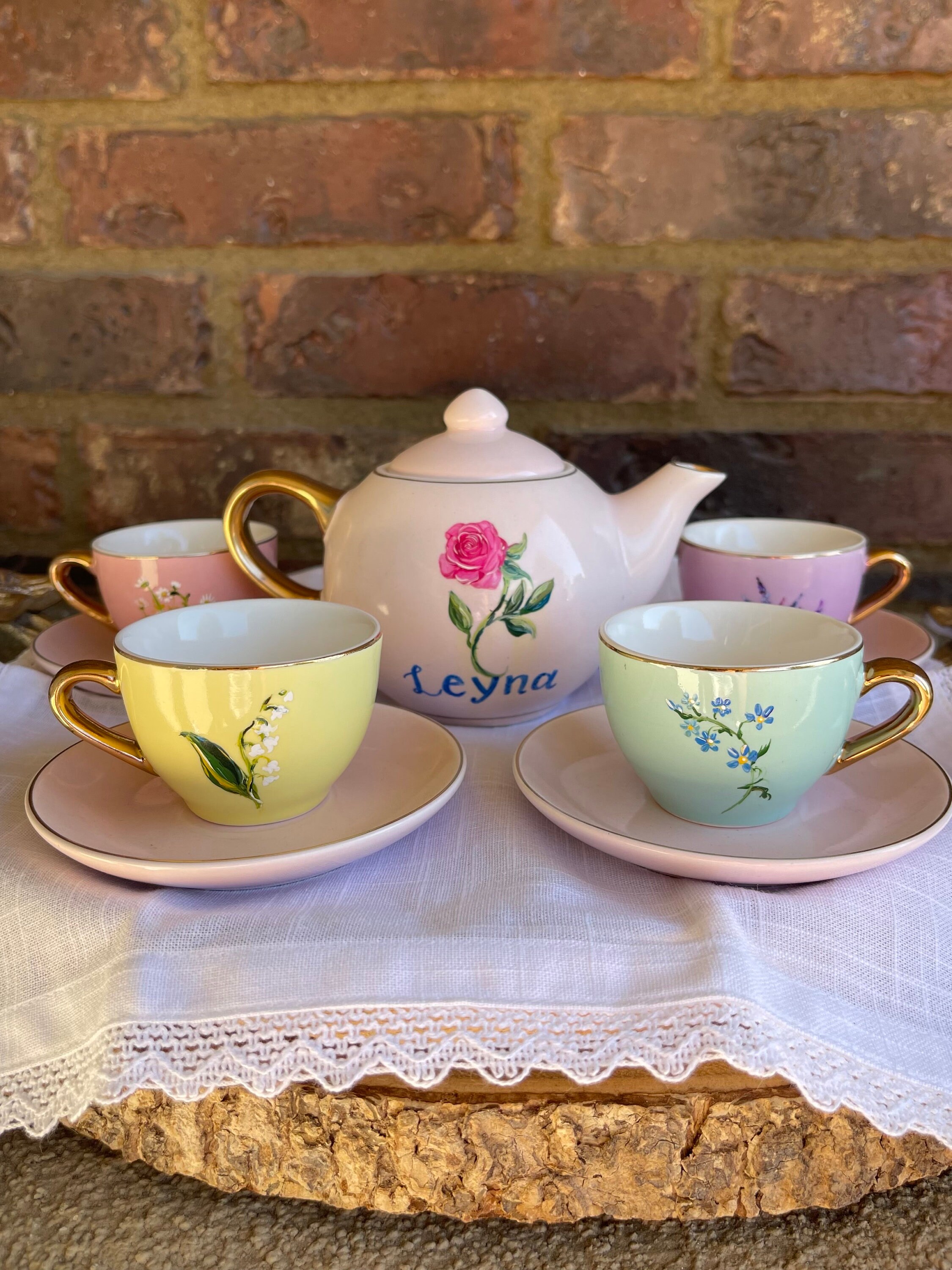 Real Tea Sets for Kids Etsy