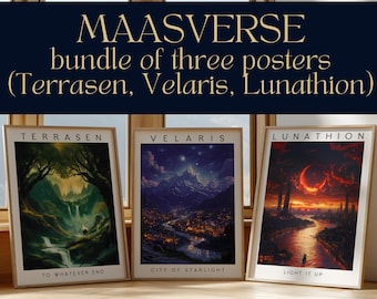Sarah J. Maas Art Print Set | Throne of Glass, ACOTAR, Crescent City (Digital Download)