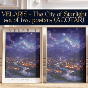 ACOTAR Velaris Print | Night Court | City of Starlight | Printable Wall Art | Booktok | Digital Download | Bookish Posters | Sarah J Maass