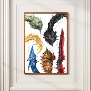 VIERDE VLEUGEL-print | Anatomie drakenstaart | Fantasiekunst | Boekachtig| Basgiath |Rebecca Yarros | Xaden & Violet | Digitale download | Onyx Storm