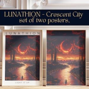 CRESCENT CITY | Lunathion print | Printable Wall Art | Booktok | Digital Download | Bookish Posters | Sarah J Maas | SJM | Bryce