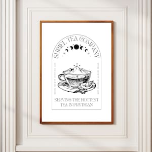 Stampa ACOTAR / The Suriel Tea Co / Velaris / Arte murale stampabile / Maasverse / booktok / Download digitale / Poster libreschi / Sarah J Maas
