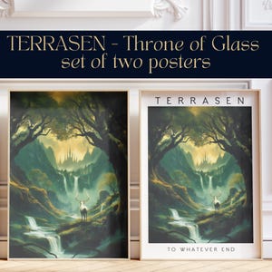 TOG |Throne of Glass Terrasen Print | Kingdom of Ash | Printable Wall Art | Booktok | Digital Download | Bookish Posters | Sarah J Maas